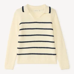 Polo trui meisjes in maritieme stijl