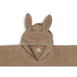 Poncho badcape 1-4jaar Biscuit