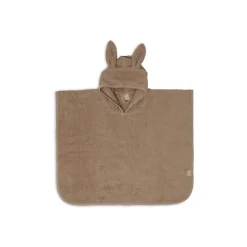 Poncho badcape 1-4jaar Biscuit