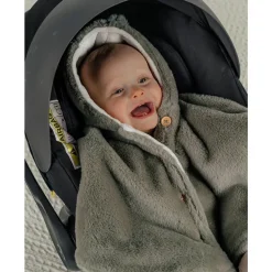 Poncho pour siège auto fausse fourrure Beige