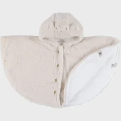 Poncho pour siège auto fausse fourrure Beige