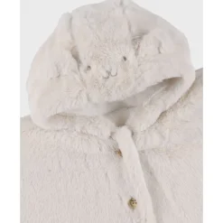 Poncho pour siège auto fausse fourrure Beige