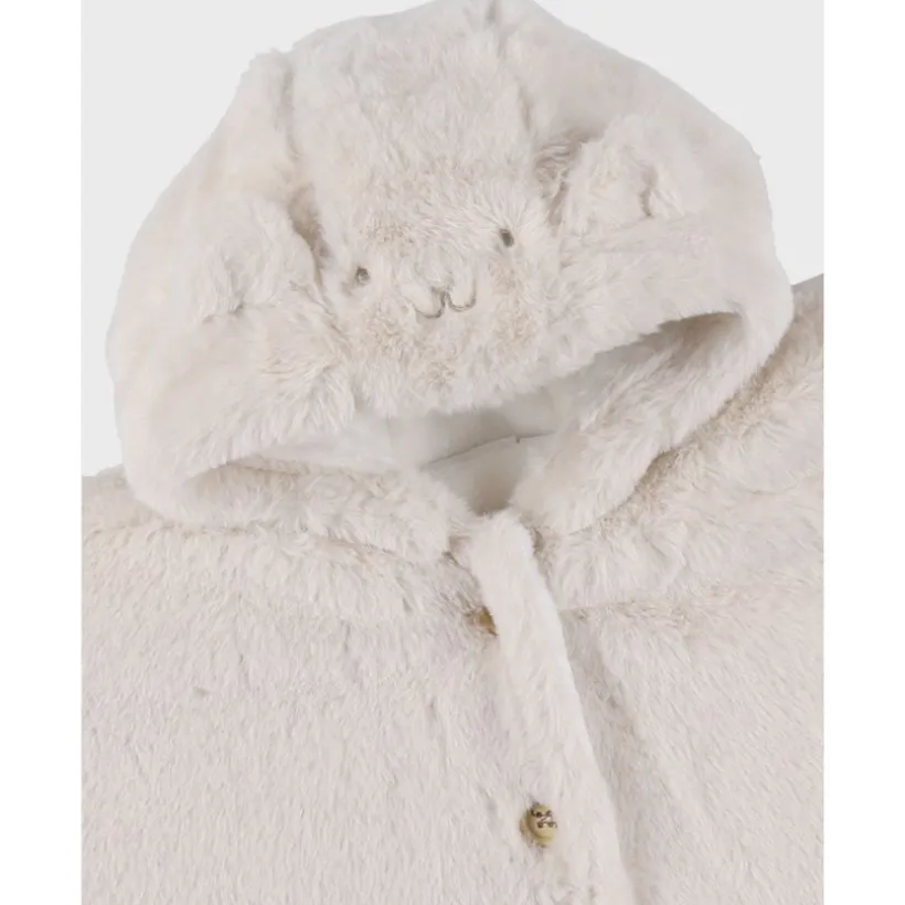 Poncho pour siège auto fausse fourrure Beige