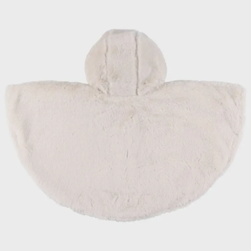 Poncho pour siège auto fausse fourrure Beige