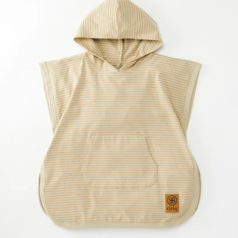 Poncho UV UPF 50+ 3-5 jaar Sandy Beach/Peanut Brown