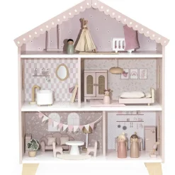 Poppenhuis in hout 60cm 3jaar+ Roze