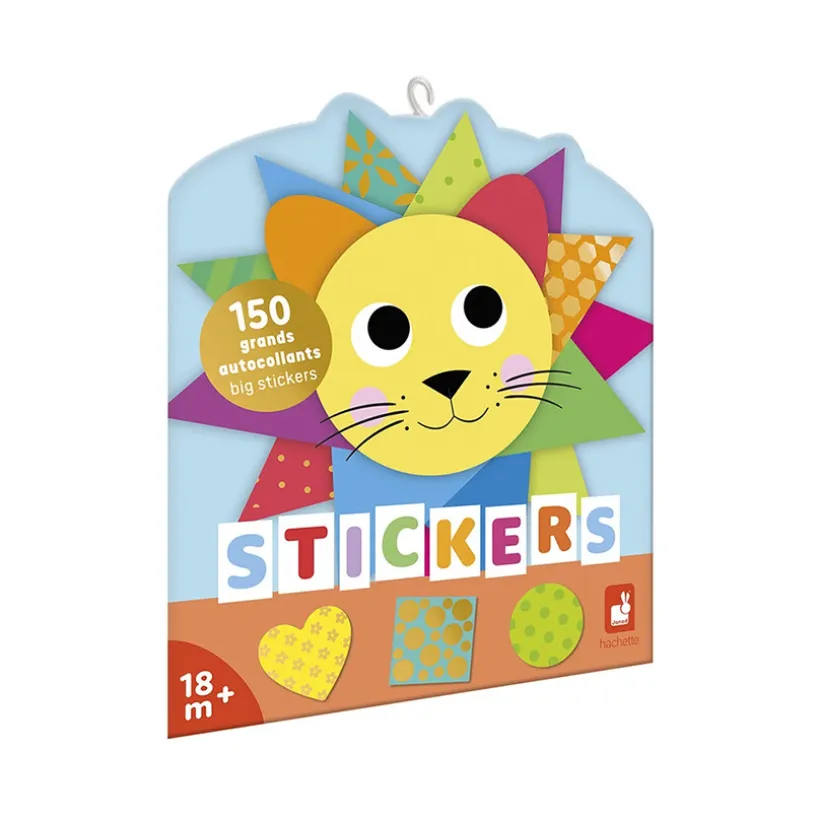 Pouch met 150 grote stickers Geometrische Vormen