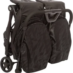 Premium dubbel kinderwagen Aria Twin - Zwart