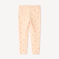 Print broek met glinsterende bloemen voor meisjesbaby