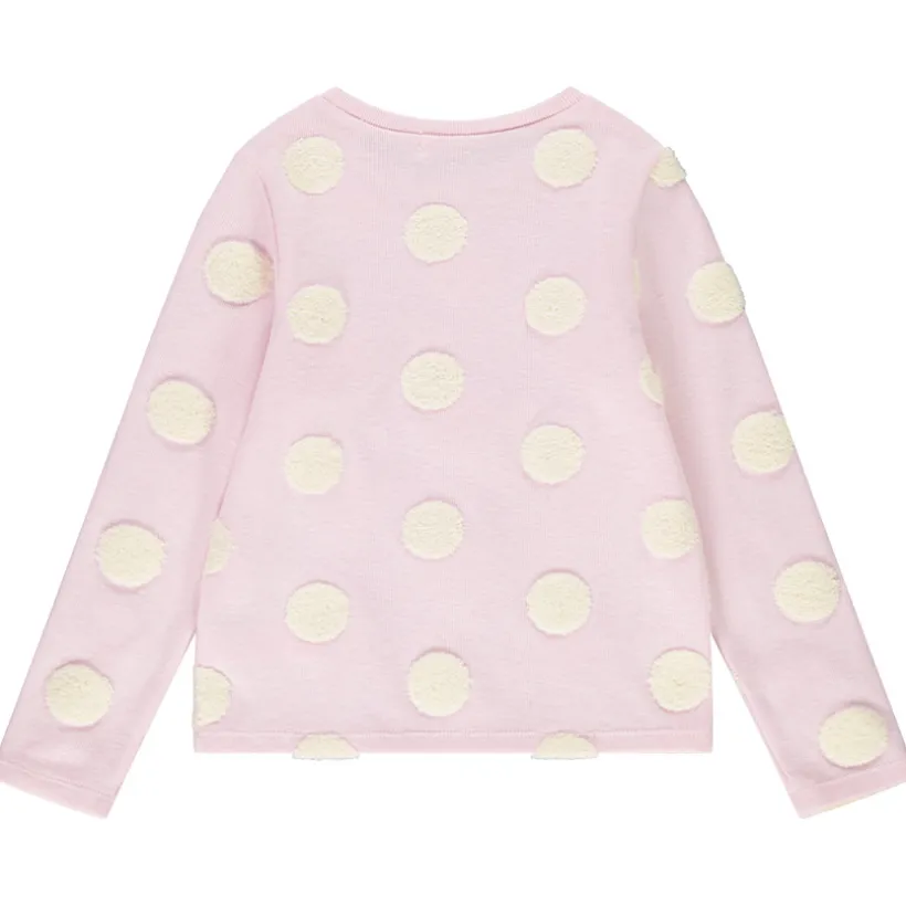 Pull en tricot imprimé en relief fantaisie fille