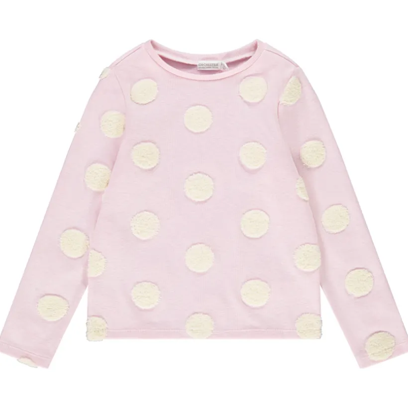 Pull en tricot imprimé en relief fantaisie fille
