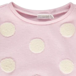 Pull en tricot imprimé en relief fantaisie fille