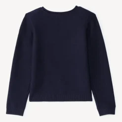 Pull fille texturé à motif fantaisie