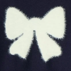Pull fille texturé à motif fantaisie