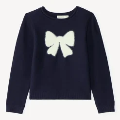 Pull fille texturé à motif fantaisie
