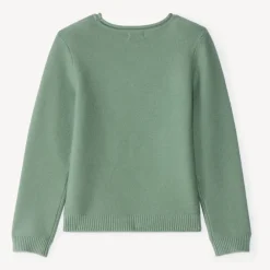 Pull fille texturé à motif fantaisie