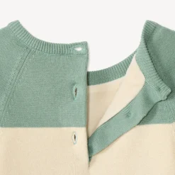 Pull met lange mouwen, speels gebreid en gevoerd met fluweel voor babyjongens