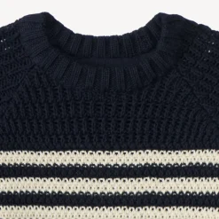 Pull tricot garçon à rayures