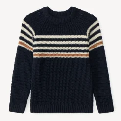 Pull tricot garçon à rayures