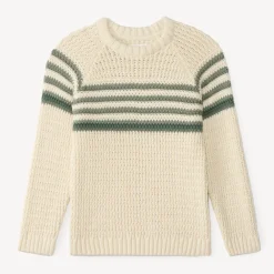 Pull tricot garçon à rayures