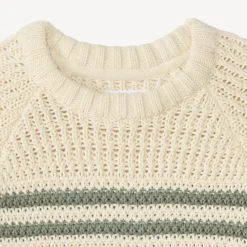 Pull tricot garçon à rayures
