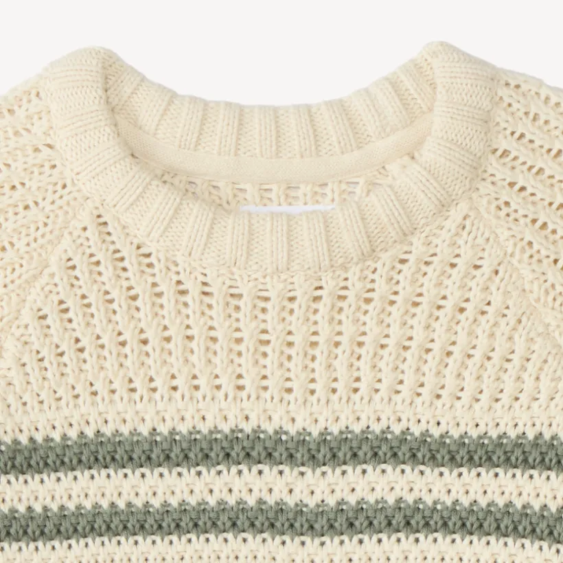 Pull tricot garçon à rayures