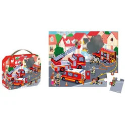 Puzzel 24 stukjes Brandweer