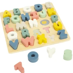 Puzzle alfabet van houten leerpuzzel