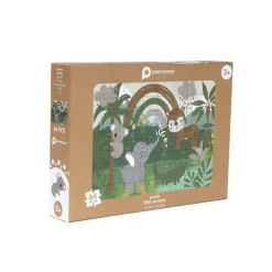 Puzzle 64 stukjes Little Savane voor kinderen vanaf 3 jaar om fijne motoriek te ontwikkelen en dieren te ontdekken