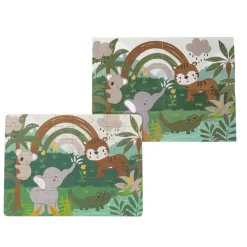 Puzzle 64 stukjes Little Savane voor kinderen vanaf 3 jaar om fijne motoriek te ontwikkelen en dieren te ontdekken
