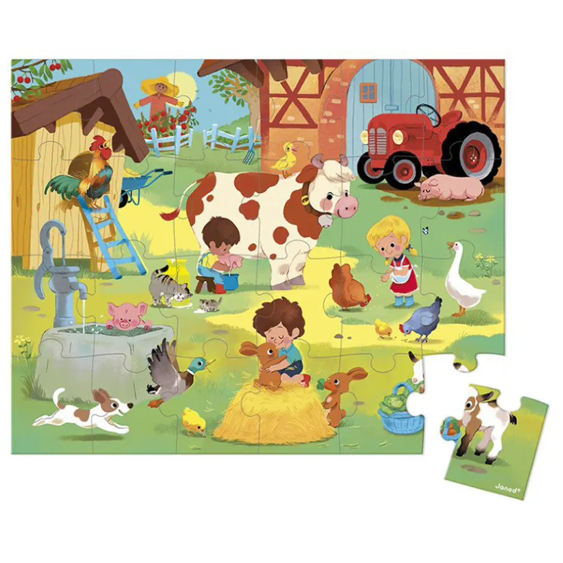 Puzzle Une journée à la ferme 24 stukjes