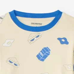 Pyjama 2 delige jongen met ontbijtdessin