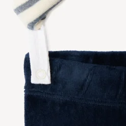 Pyjama 2-delig gestreept in fluweel voor babyjongens met verschillende afwerkingen volgens leeftijd