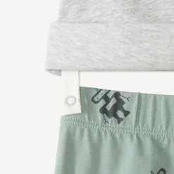 Pyjama 2-delig lange stijl voor babyjongen met robotmotief (Afwerkingen variëren per leeftijd)