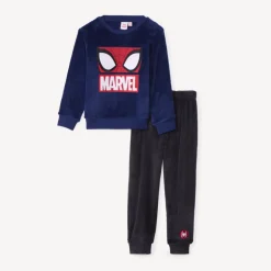 Pyjama 2-delig set in sherpa Spider-Man Marvel jongens