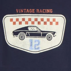 Pyjama 2-delig voor jongens met vintage automotief patroon