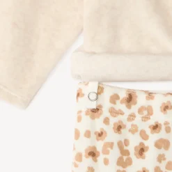 Pyjama 2-delig voor meisjes met borduursel van een teddybeer