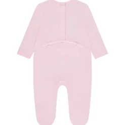 Pyjama effen met fantasie borduursel voor meisjes