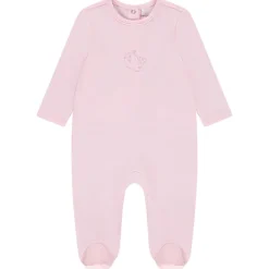 Pyjama effen met fantasie borduursel voor meisjes