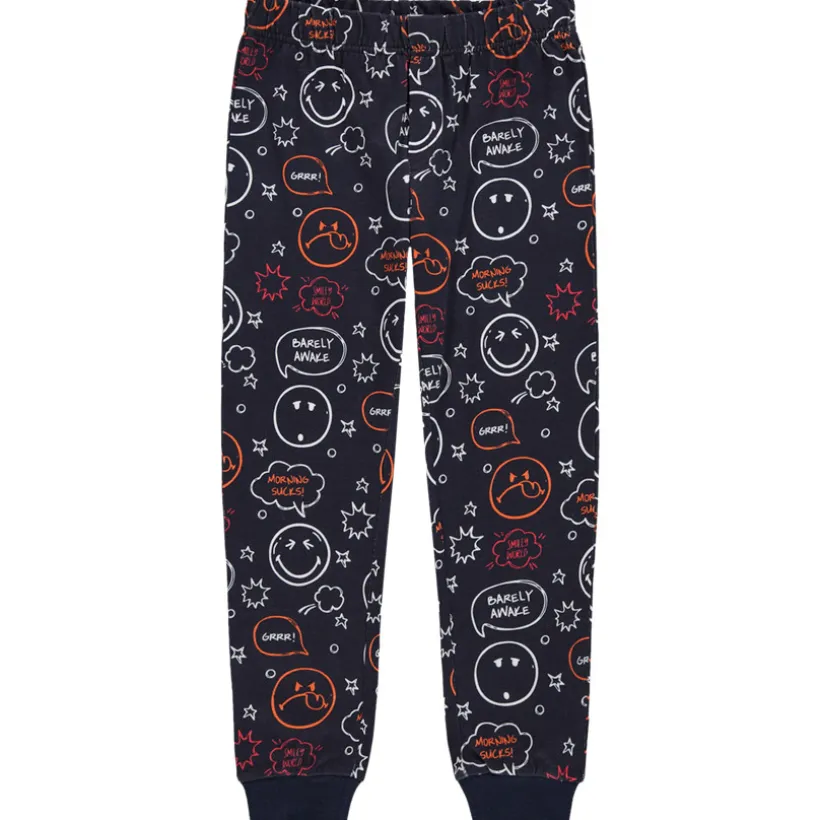 Pyjama en jersey print Smiley