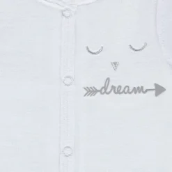 Pyjama Feather in fluweel met borduursels