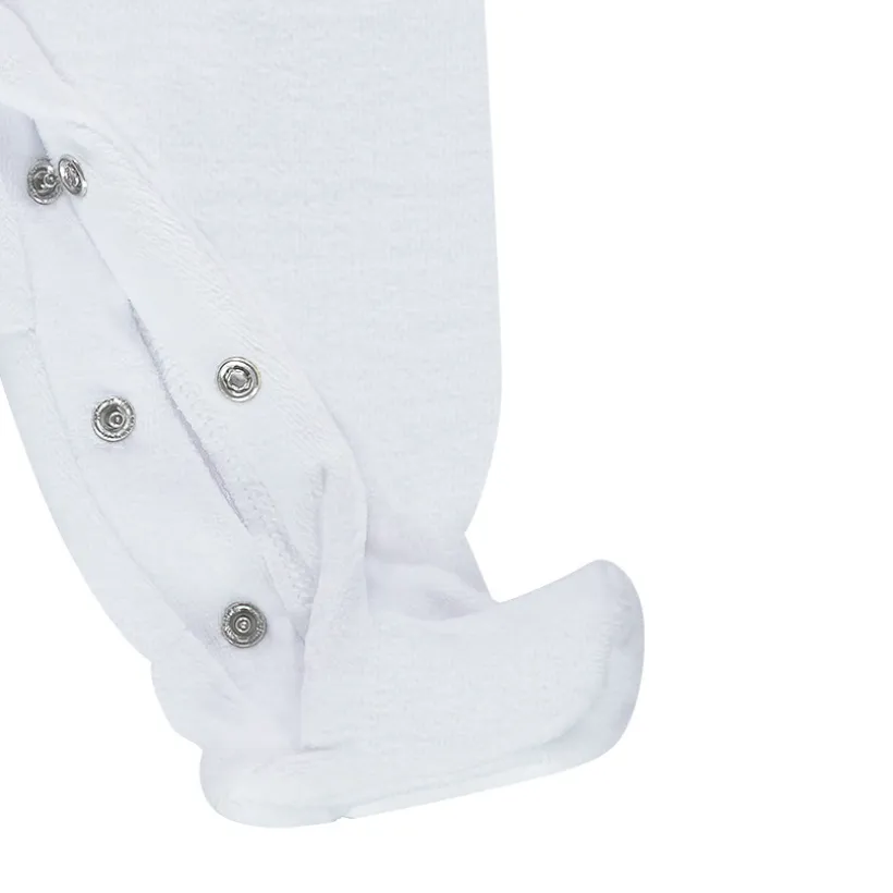 Pyjama Feather in fluweel met borduursels