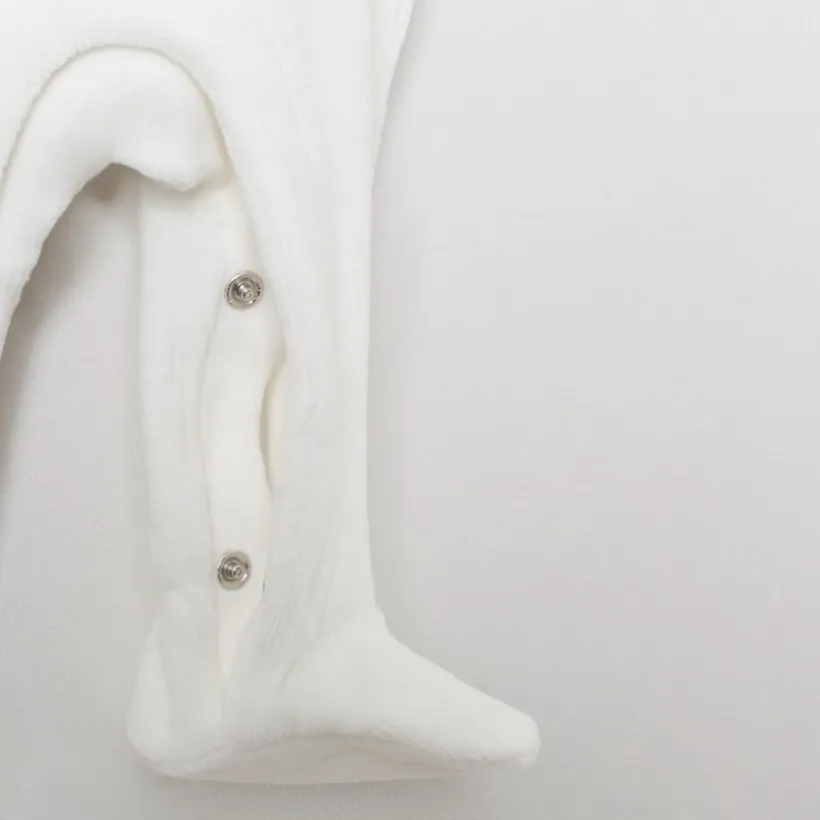 Pyjama fluweel met kerstboommotief voor baby's