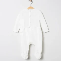 Pyjama fluweel met kerstboommotief voor baby's