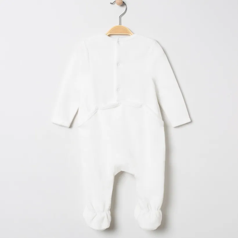 Pyjama fluweel met kerstboommotief voor baby's