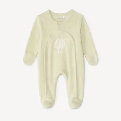 Pyjama fluweel met patch montgolfière voor premature baby