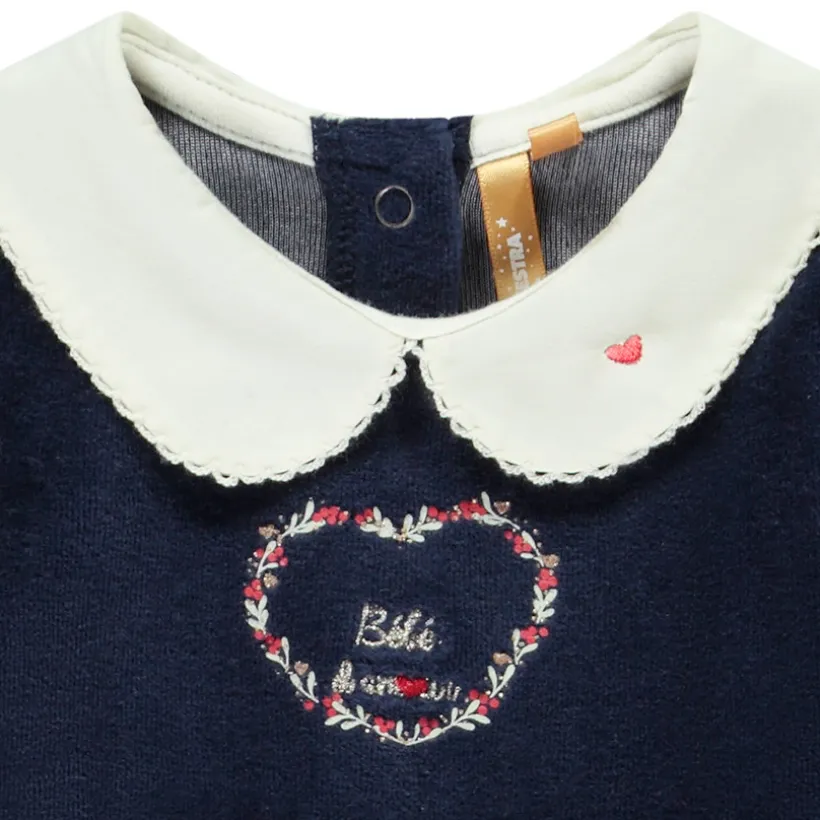 Pyjama in fluweel en tule met 2-in-1 effect meisjes
