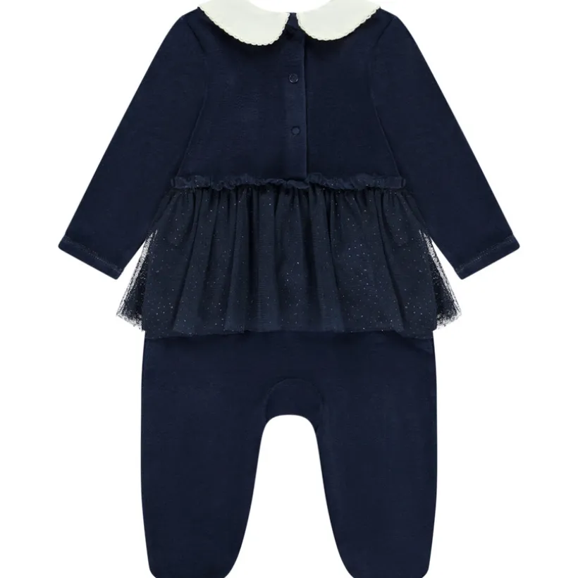 Pyjama in fluweel en tule met 2-in-1 effect meisjes