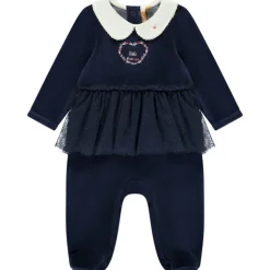 Pyjama in fluweel en tule met 2-in-1 effect meisjes