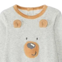 Pyjama in fluweel fantasie voor babyjongens